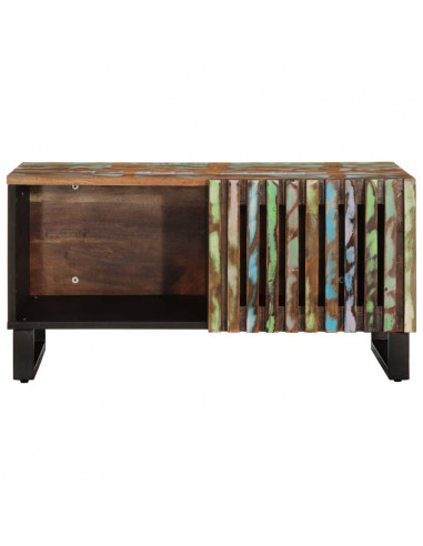 Tavolino da Salotto 80x51x40 cm in Legno Massello di Acacia