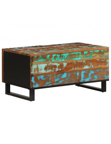 Tavolino da Salotto 80x51x40 cm in Legno Massello di Acacia