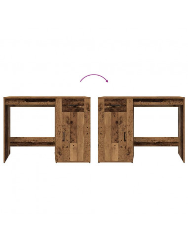 Scrivania Legno Antico 100x49x75 cm in Legno Multistrato