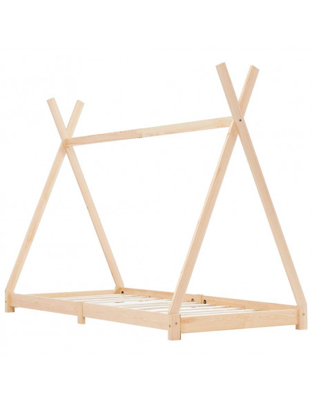 Giroletto per Bambini in Legno Massello di Pino 80x160 cm