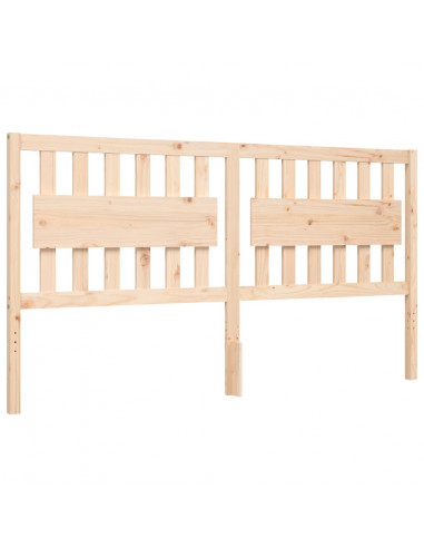 Giroletto con Testiera Super King Size in Legno Massello