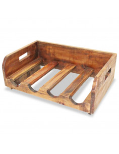 Set Portavini 4pz per 16 Bottiglie in Legno Massello Recuperato