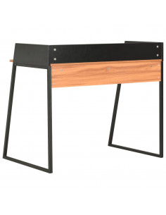 Scrivania Nera e Marrone 90x60x88 cm