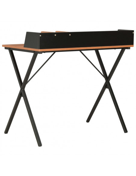 Scrivania Nera e Marrone 80x50x84 cm