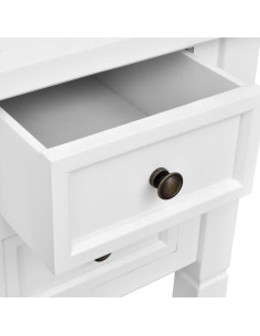 Scrivania Bianca con 5 Cassetti