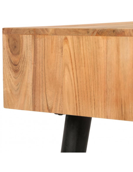 Scrivania in Legno Massello di Acacia 118x45x76 cm