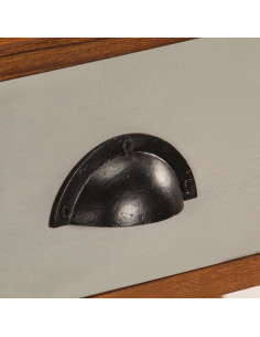 Scrivania 110x50x90 cm in Legno Massello di Acacia