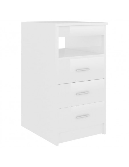 Scrivania Bianco Lucido 140x50x76 cm in Truciolato