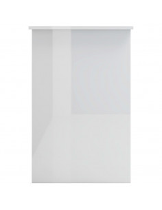 Scrivania Bianco Lucido 100x50x76 cm in Legno Multistrato