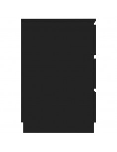 Scrivania Nera 140x50x77 cm in Legno Multistrato