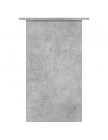 Scrivania Grigio Cemento 90x50x74 cm in Legno Multistrato