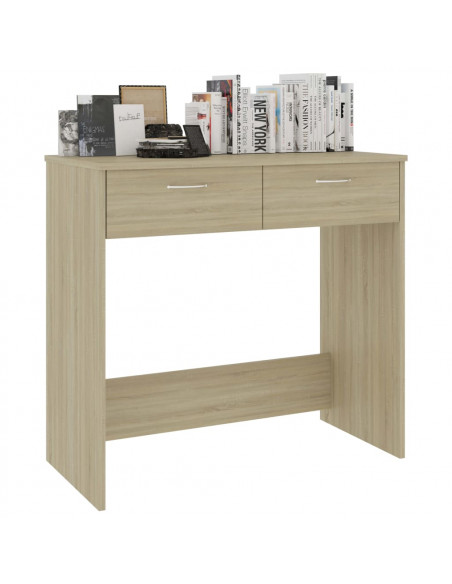 Scrivania Rovere Sonoma 80x40x75 cm in Legno Multistrato