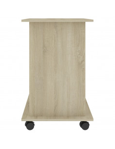 Scrivania Computer Rovere Sonoma 80x50x75 cm Legno Multistrato