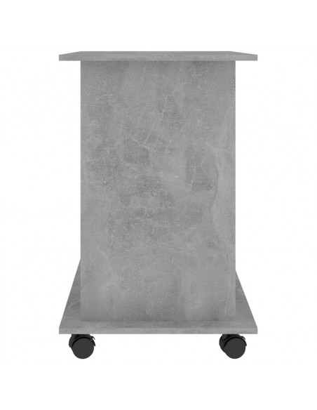 Scrivania Computer Grigio Cemento 80x50x75 cm Legno Multistrato