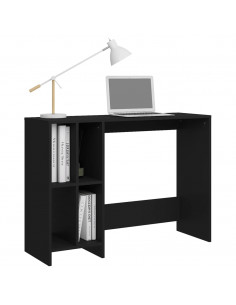 Scrivania per Portatile Nera 102,5x35x75 cm Legno Multistrato