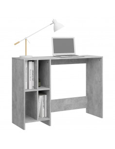 Scrivania Portatile Grigio Cemento 102,5x35x75 cm Multistrato