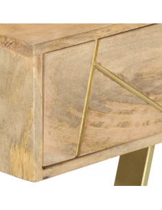 Scrivania con Cassetti 100x55x75 cm Legno Massello di Mango