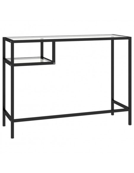 Scrivania per Computer Trasparente 100x36x74 cm in Vetro