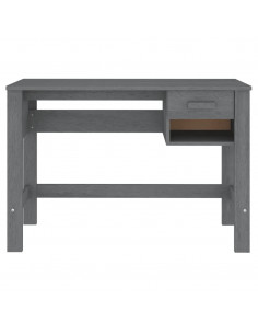 Scrivania HAMAR Grigio Scuro 110x40x75 cm in Legno di Pino