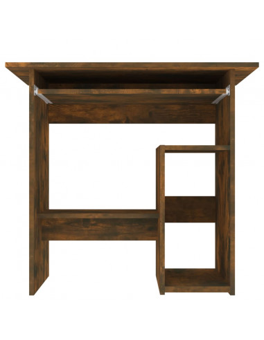Scrivania Rovere Fumo 80x45x74 cm in Legno Multistrato