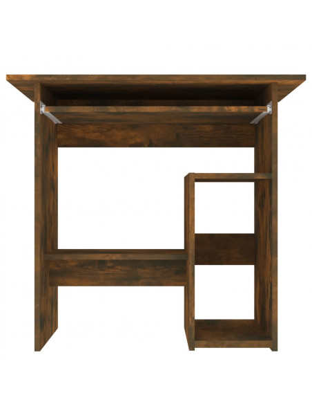 Scrivania Rovere Fumo 80x45x74 cm in Legno Multistrato