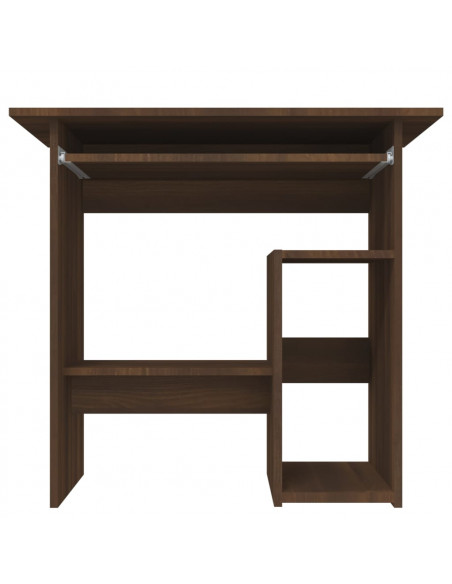 Scrivania Rovere Marrone 80x45x74 cm in Legno Multistrato