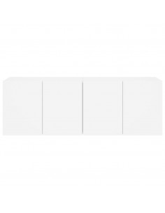 Mobili TV a Parete 2pz Bianchi 60x30x41 cm 2