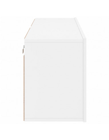 Mobili TV a Parete 2pz Bianchi 60x30x41 cm