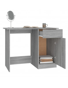 Scrivania Grigio Sonoma 100x50x76 cm in Legno Multistrato