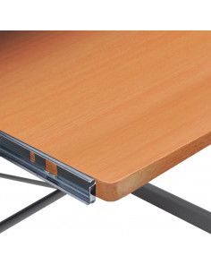 Scrivania Computer Angolo Marrone 132x112x99 Legno Multistrato