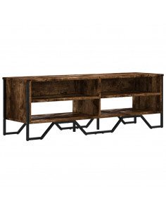 Mobile Porta TV Rovere Fumo 122x34x41 cm in Legno Multistrato 2