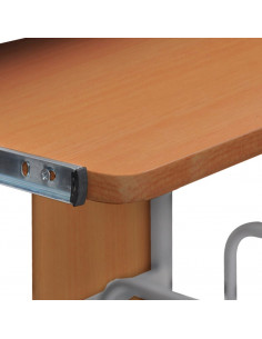 Scrivania da Computer Marrone 110x52x88,5 cm Legno Multistrato