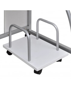 Scrivania da Computer Bianca 110x52x88,5 cm Legno Multistrato