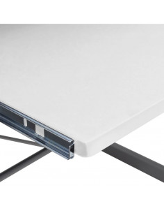 Scrivania Computer Angolare Bianca 132x112x99 Legno Multistrato