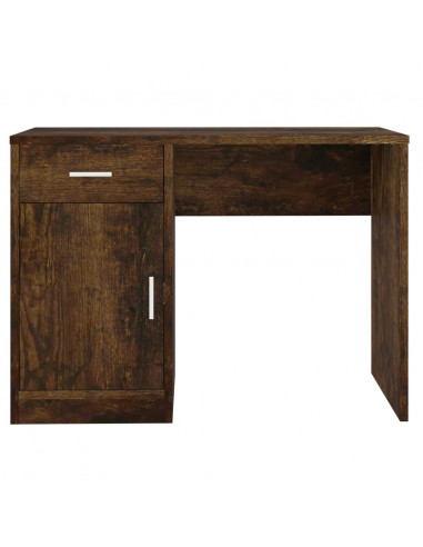 Scrivania Cassetto rovere fumo 100x40x73cm Legno Multistrato
