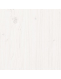 Scrivania Bianca 110x50x75 cm in Legno Massello di Pino