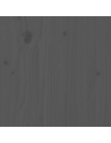 Scrivania Grigia 110x50x75 cm in Legno Massello di Pino