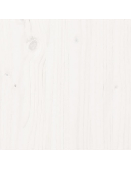 Scrivania Bianca 110x53x117 cm in Legno Massello di Pino