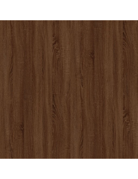 Scrivania Rovere Marrone 100x49x75 cm in Legno Multistrato
