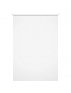 Scrivania Bianco Lucido 100x55x75 cm in Legno Multistrato