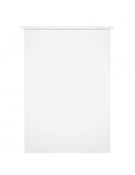 Scrivania Bianco Lucido 100x55x75 cm in Legno Multistrato