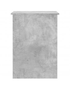 Scrivania Grigio Cemento 100x55x75 cm in Legno Multistrato