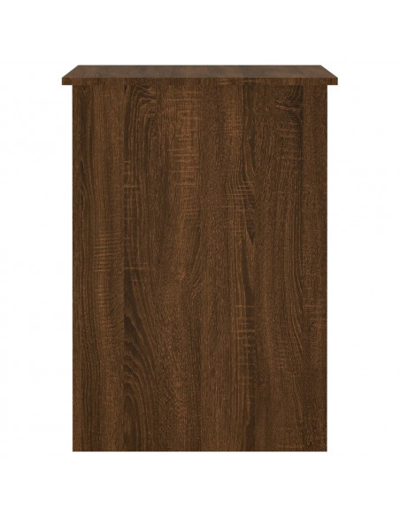 Scrivania Rovere Marrone 100x55x75 cm in Legno Multistrato