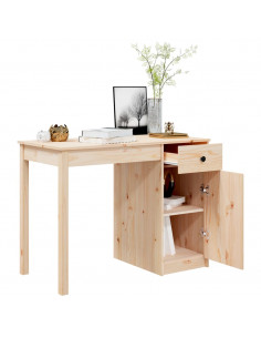 Scrivania 100x50x75 cm in Legno Massello di Pino