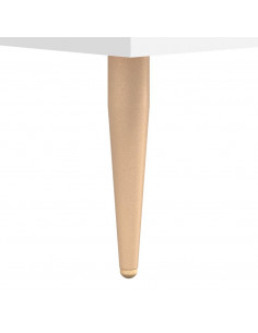 Scrivania Bianca 140x50x75 cm in Legno Multistrato