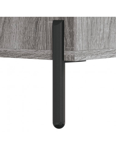 Scrivania Grigio Sonoma 140x50x75 cm in Legno Multistrato
