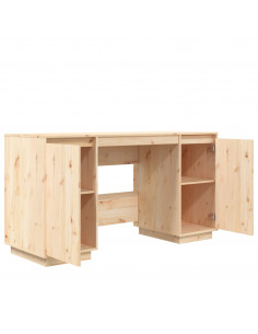 Scrivania 140x50x75 cm in Legno Massello di Pino