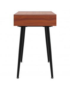 Scrivania con Cassetto Marrone 110x50x75 cm Legno Multistrato