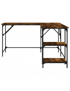 Scrivania Rovere Fumo 139x139x75 cm in Legno Multistrato