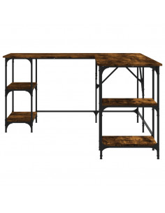 Scrivania Rovere Fumo 139x139x75 cm in Legno Multistrato